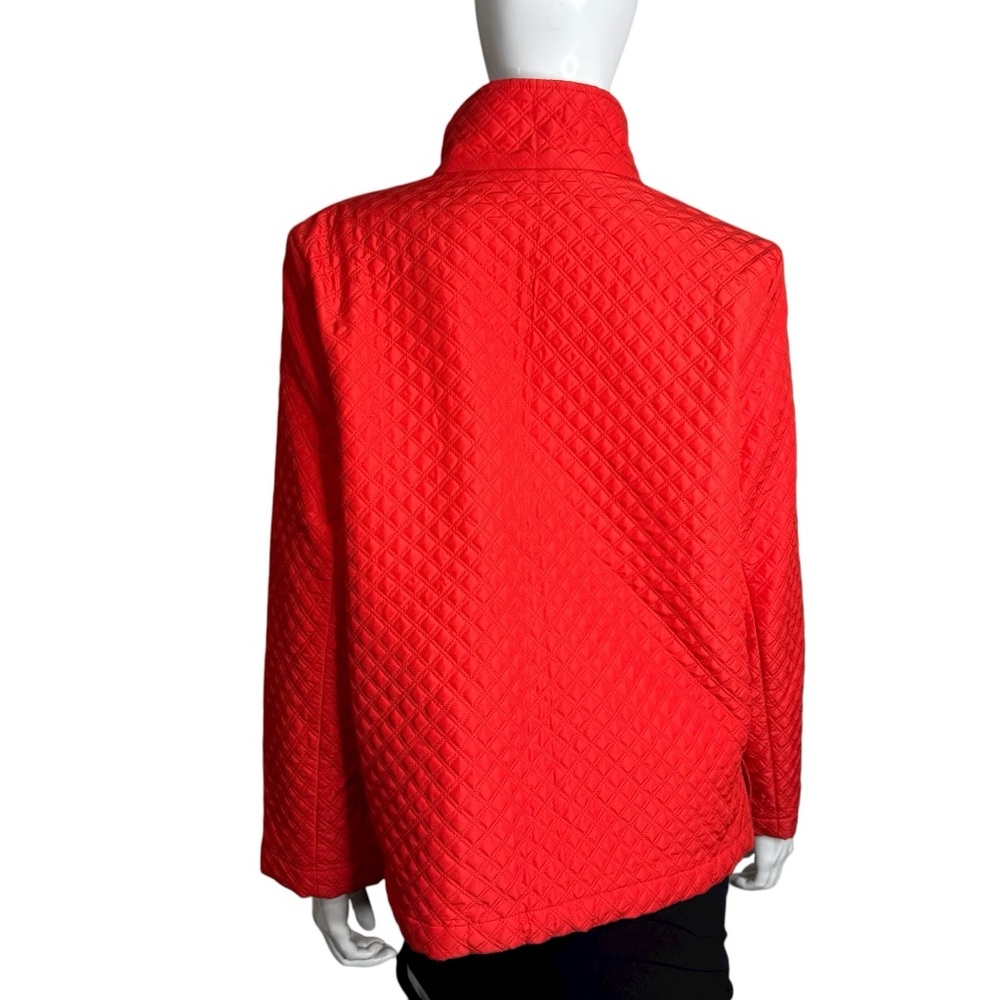 Harve Benard Red Quilted Puffer Jacket - Picture 3 of 8